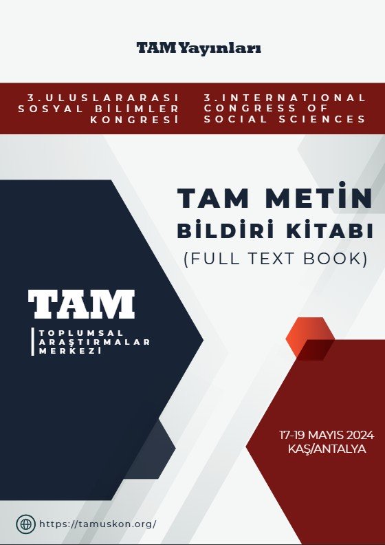 Toplumsal Araştırmalar Merkezi 3. Uluslararası Sosyal Bilimler Kongresi Tam Metin Bildiri Kitabı