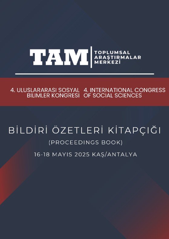 Toplumsal Araştırmalar Merkezi 4. Uluslararası Sosyal Bilimler Kongresi Bildiri Özetleri Kitapçığı